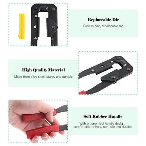 Keadic IDC Cable Connector Kit with Crimp Tool, 49 Pieces FC-10/16/20/26 Pin Female Header 2.54mm Pitch | For Flat Ribbon Cable Assembly thumbnail 5