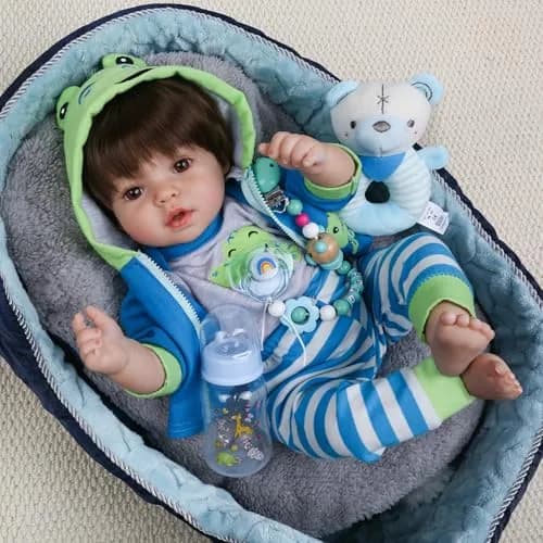 CHAREX Lifelike Reborn Baby Doll Lucas 18 Inch Realistic Toddler Boy | ASTM F963 & EN71 Certified thumbnail 1