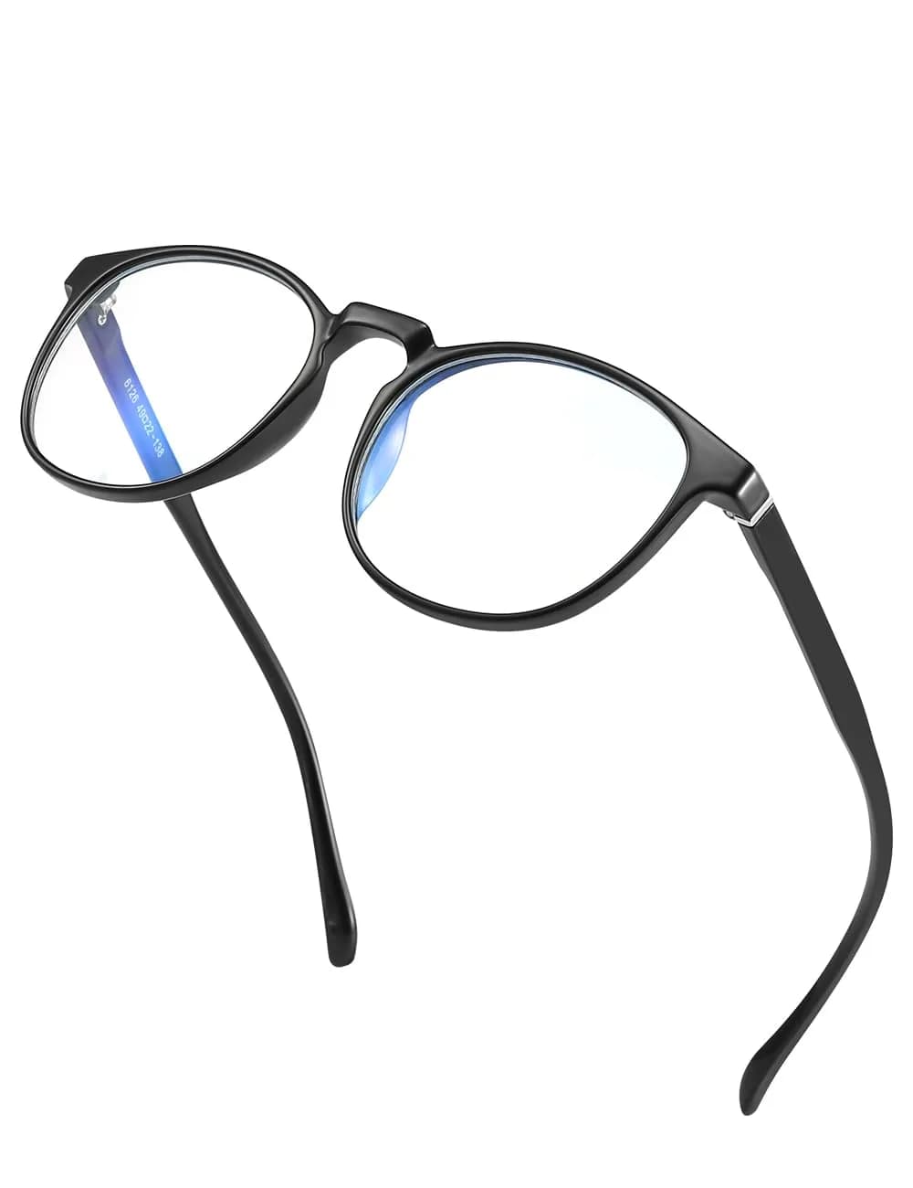 CNLO Blue Light Blocking Glasses Crystal Lightweight Frame Eyeglasses | Anti Eyestrain for Digital Screens — Black