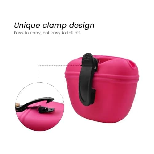 AUDWUD Silicone Dog Treat Pouch with Clicker & Magnetic Closure | Portable Training Container for Dogs thumbnail 4