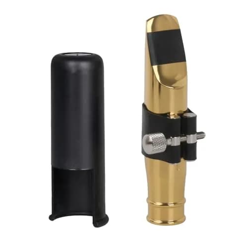 Yibuy Golden Jazz Tenor Saxophone Mouthpiece 8# Interface (10.7cm / 4.21in) | Bright & Crisp Tone thumbnail 1