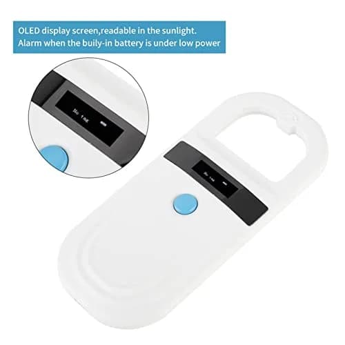 ASHATA Pet Microchip Scanner Rechargeable Animal Chip ID Support FDX B ISO11784 / 11785 OLED Display thumbnail 5