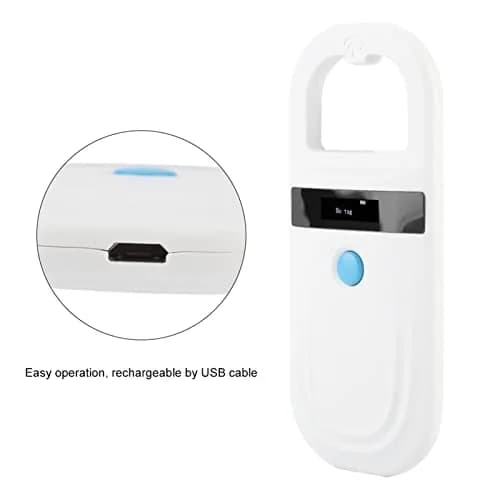 ASHATA Pet Microchip Scanner Rechargeable Animal Chip ID Support FDX B ISO11784 / 11785 OLED Display thumbnail 6