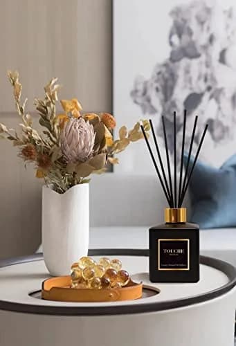 TOUCHE ORIGINALE Natural Reed Diffuser 120ml | Long Lasting Sandalwood & Jasmine Aroma thumbnail 6