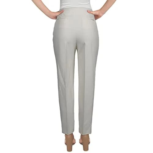 Anne Klein Women's Bowie Pant, White, Size 16 | Mid Rise Straight Leg Style thumbnail 3