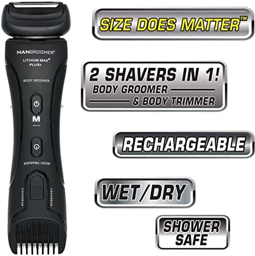 MANGROOMER Lithium Max Plus Body Groomer, Ball Groomer, Body Trimmer | Advanced Wet/Dry Grooming for Men thumbnail 2