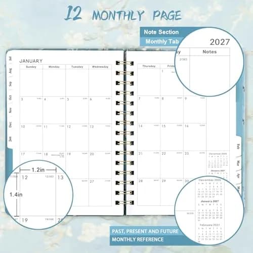 MaaIbok Academic Planner 2026-2027 | July 2026 - June 2027 | 8.5" x 6.4" Hardcover Daily Organizer thumbnail 3