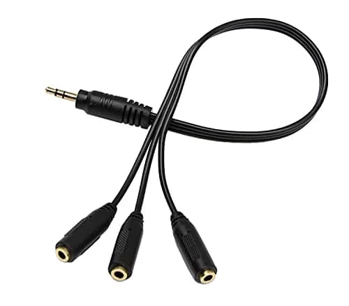 Qaoquda 3.5mm Stereo Audio Splitter Cable 1FT Gold Plated | 3-Output AUX Splitter for Headphones & Devices thumbnail 8