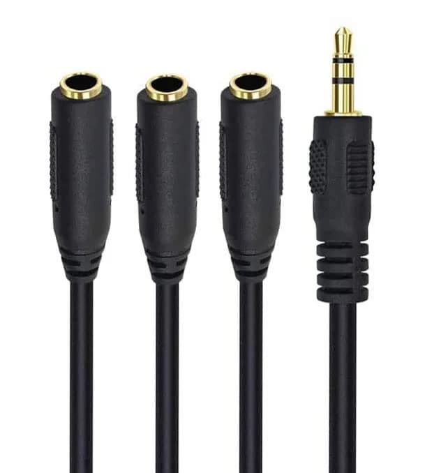 Qaoquda 3.5mm Stereo Audio Splitter Cable 1FT Gold Plated | 3-Output AUX Splitter for Headphones & Devices thumbnail 6