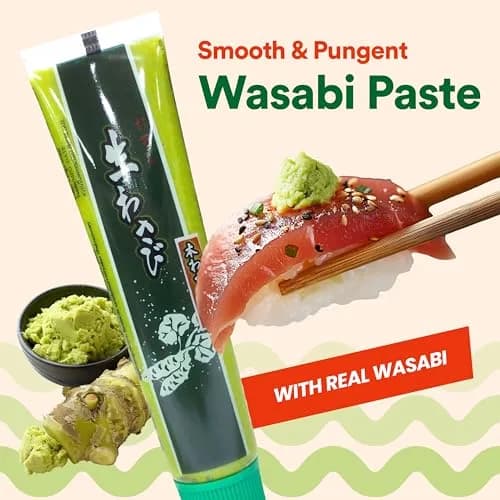 WASABI-O Real Wasabi Paste, Mild Heat | Authentic Japanese Wasabi Root, Squeeze Tube thumbnail 3