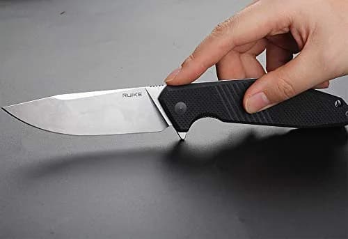Ruike Folding Pocket Knife,Frame Lock,8Cr13mov Steel,8.62in | Tactical Camping EDC Tool for Men & Dad thumbnail 8