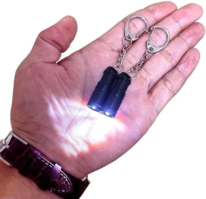Nitefox e1 Keychain Flashlight 1.3 inch (3.3 cm) | Micro Tiny Light for Everyday Carry thumbnail 2