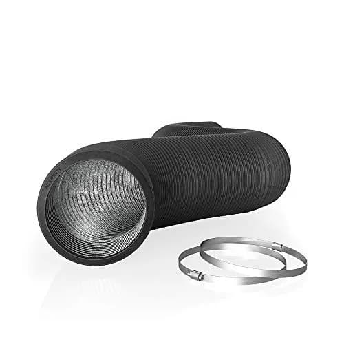 AC Infinity Flexible 8-Inch Aluminum Ducting, 8ft Long with Clamps | Heavy-Duty Ventilation for HVAC, Dryers, Grow Tents thumbnail 1
