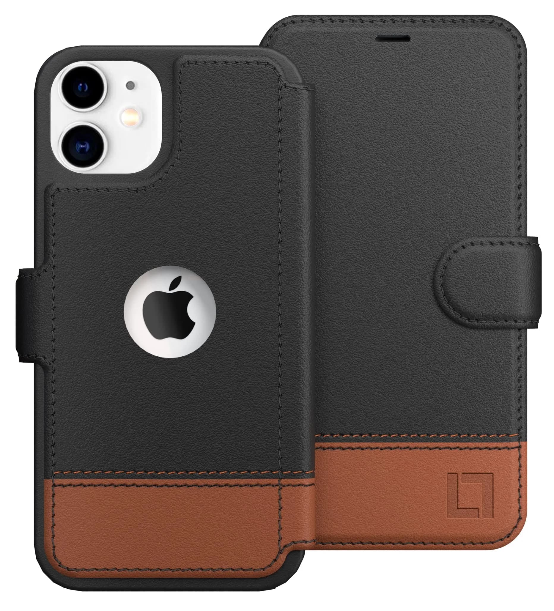 LUPA Legacy Wallet Case for iPhone 13 Mini | Slim Durable Faux Leather Folio Cover — iPhone 11