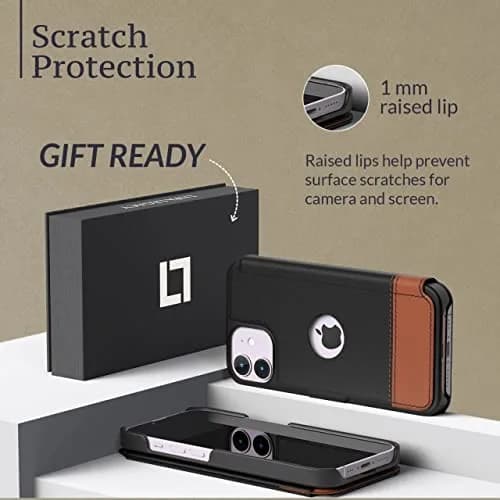 LUPA Legacy Wallet Case for iPhone 11 | Slim Durable Faux Leather Card Holder (6.1 Inch) thumbnail 4