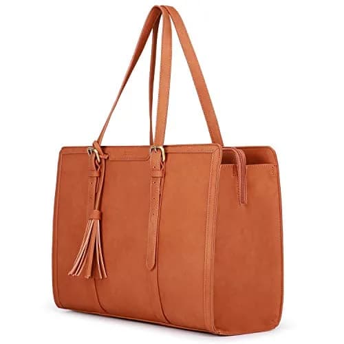 ECOSUSI Laptop Bag for Women 15.6 Inch | Large Capacity with 3 Compartments thumbnail 1