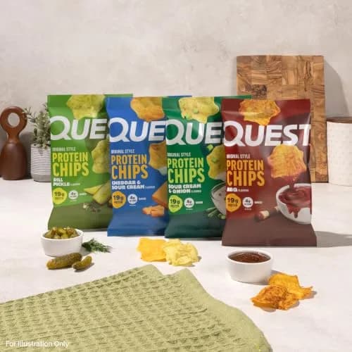 Quest Sour Cream & Onion Protein Chips 1.1oz (32g) Bags | 19g Protein, 4g Net Carbs, Gluten-Free thumbnail 5