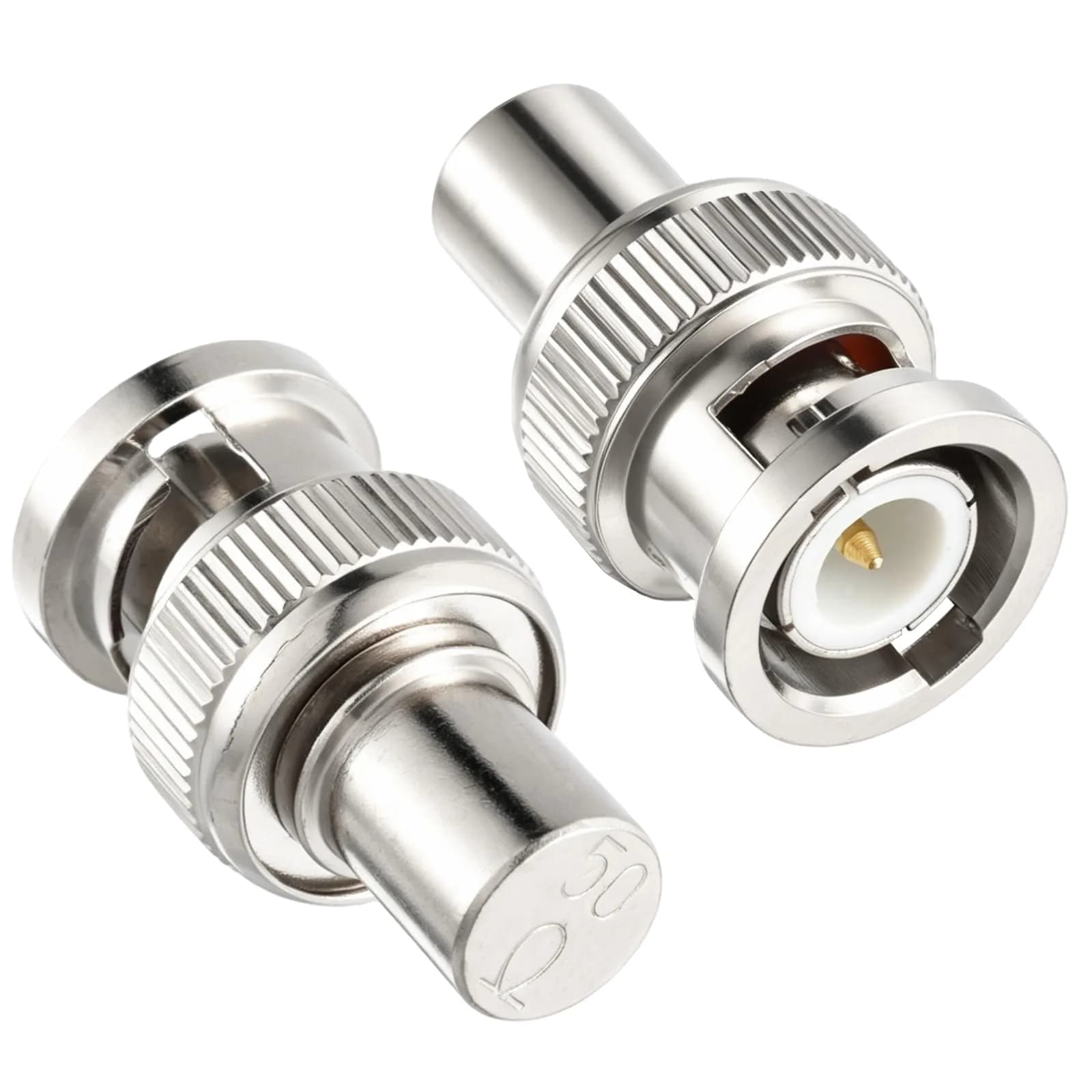 RFAdapter BNC Terminator 50 Ohm Male Cap 2-Pack | Seals Unused Ports