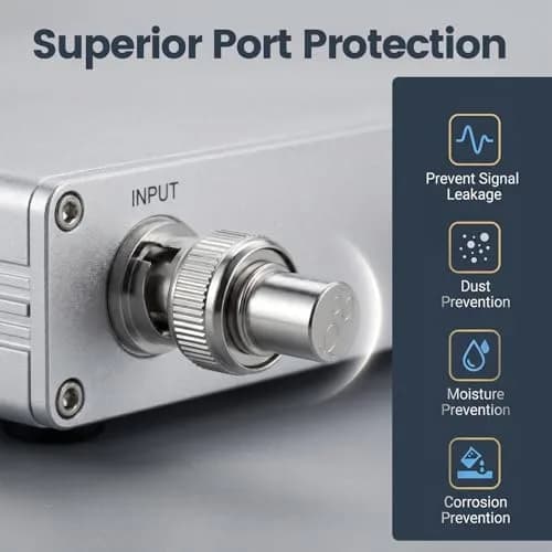 RFAdapter BNC Terminator 50 Ohm Male Cap 2-Pack | Seals Unused Ports thumbnail 4