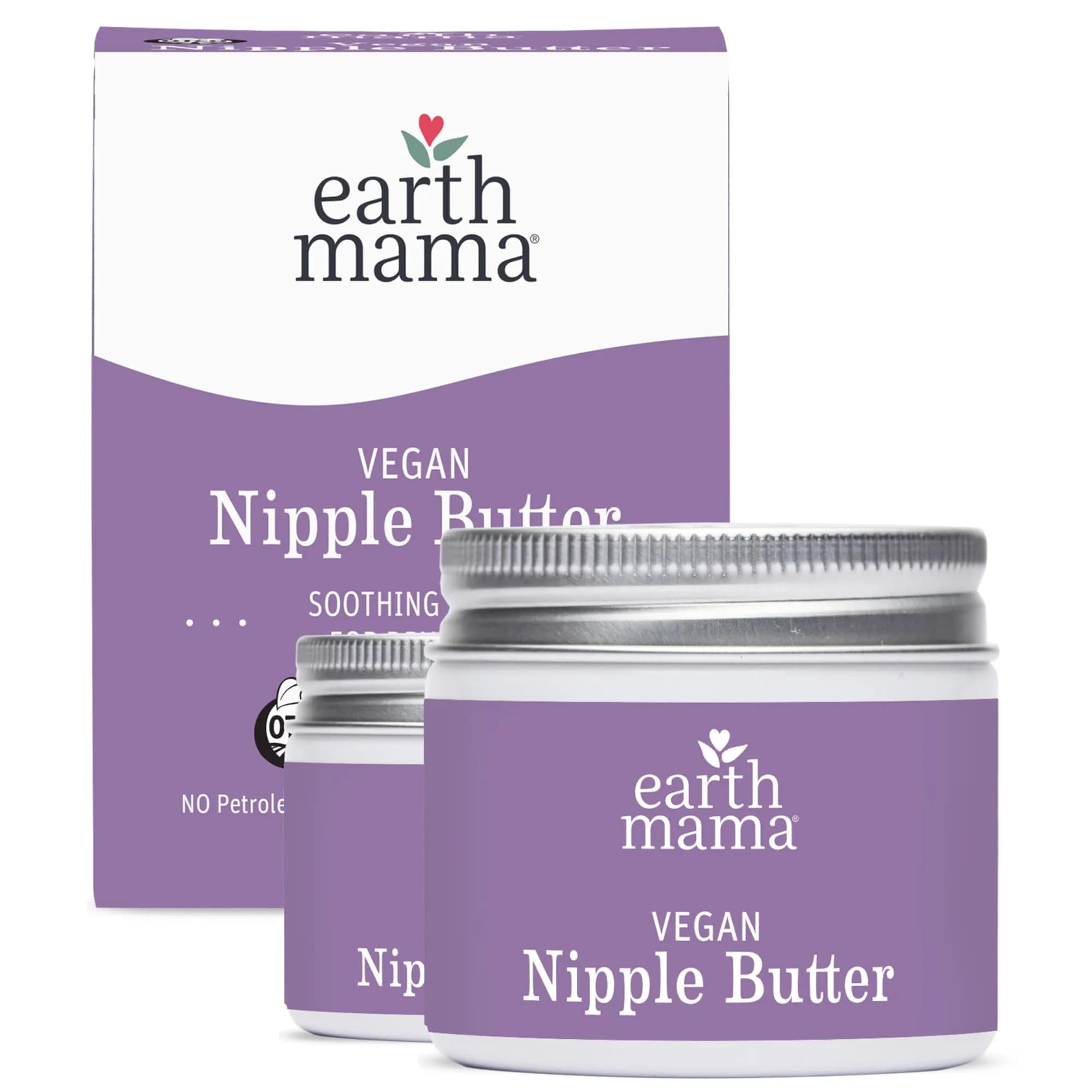 Earth Mama Vegan Nipple Butter | Cruelty-Free Breastfeeding Cream for Nursing Mamas | NO Lanolin, 118ml (4 Fl Oz)