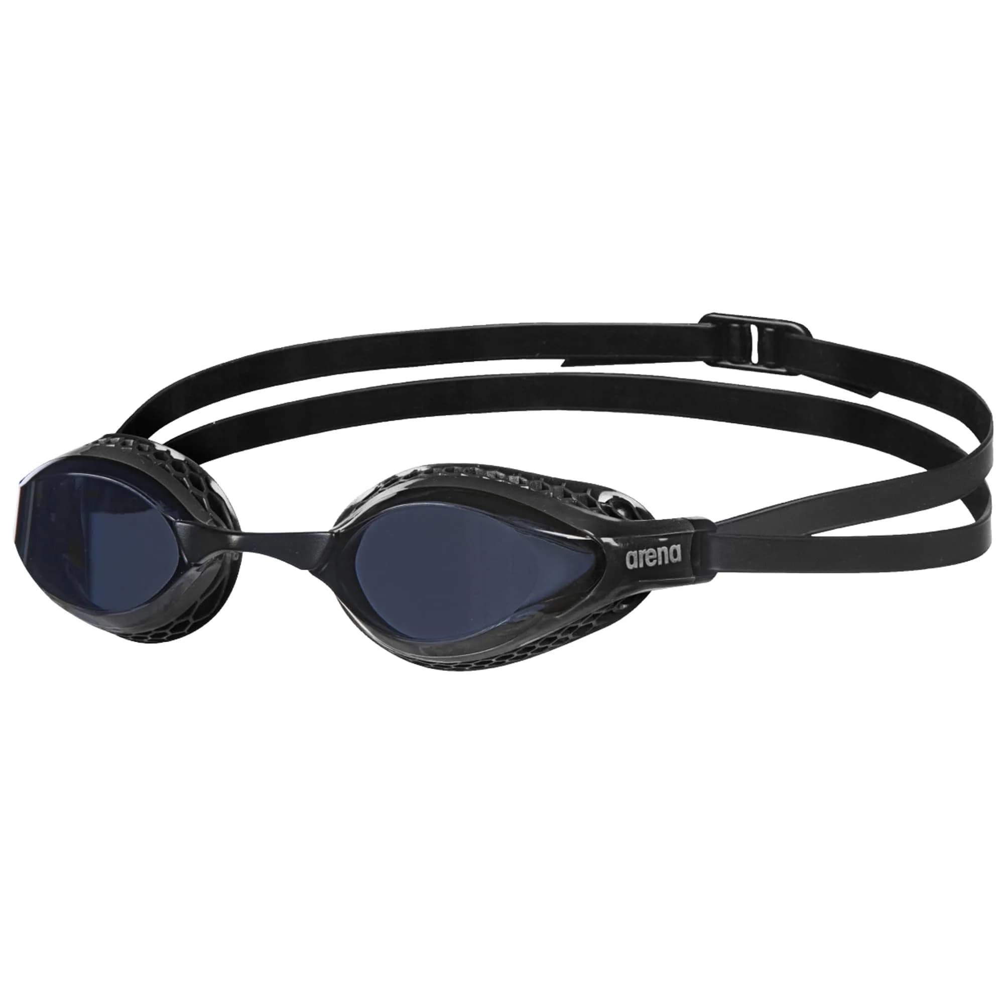 ARENA Unisex Adult Air-Speed Anti-Fog Racing Swim Goggles | Clear/Clear, FINA Approved — Dark Smoke/Black / Anti-fog Non-mirror
