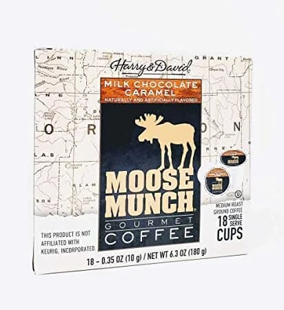 Harry & David Moose Munch Gourmet Coffee 18 Single Serve Cups | Arabica, Milk Chocolate Caramel Flavor, Medium Roast, 18 Count thumbnail 2