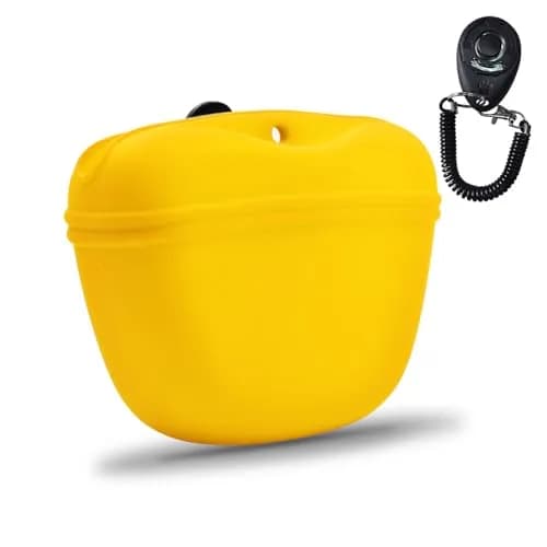 AUDWUD Silicone Dog Treat Pouch with Clicker & Magnetic Closure | Portable Training Container for Dogs thumbnail 1