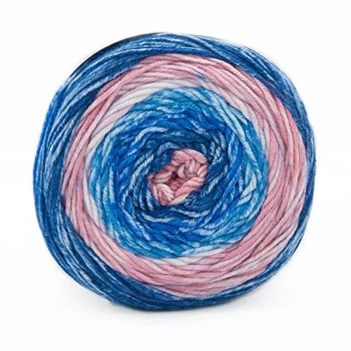 Lion Brand Yarn Mandala Ombré Yarn Pure Pink Multicolor 315m (344 Yds) | Crochet & Knit Worsted Weight thumbnail 9