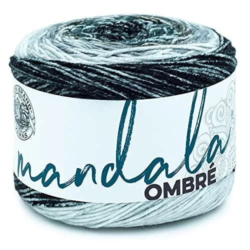 Lion Brand Yarn Mandala Ombré Yarn Cool Gray Multicolor 315m (344 Yds) | Crochet & Knit Worsted Weight Acrylic thumbnail 1