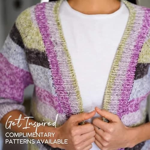 Lion Brand Yarn Mandala Ombré Yarn Cool Gray Multicolor 315m (344 Yds) | Crochet & Knit Worsted Weight Acrylic thumbnail 5