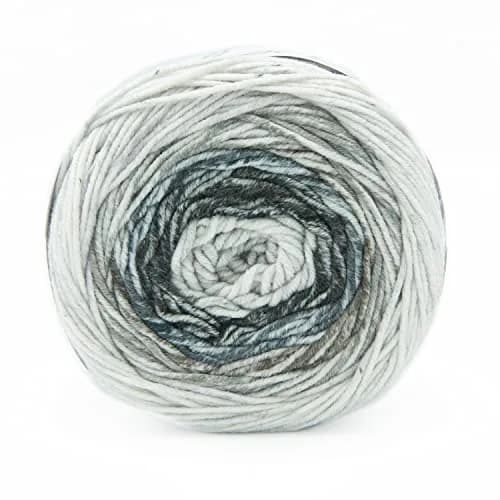 Lion Brand Yarn Mandala Ombré Yarn Cool Gray Multicolor 315m (344 Yds) | Crochet & Knit Worsted Weight Acrylic thumbnail 9