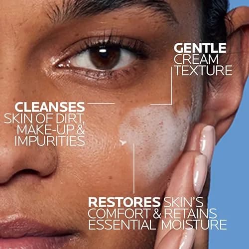 La Roche-Posay Toleriane Hydrating Gentle Facial Cleanser 200ml (6.76 Fl Oz) | Dermatologist Tested for Sensitive Skin thumbnail 3