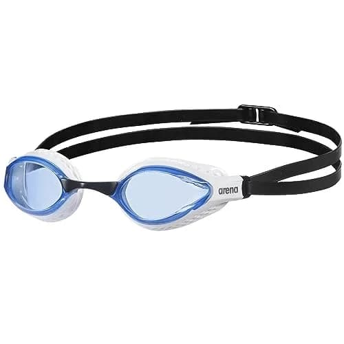 ARENA Unisex Adult Air-Speed Anti-Fog Racing Swim Goggles | FINA Approved, Blue/White thumbnail 1