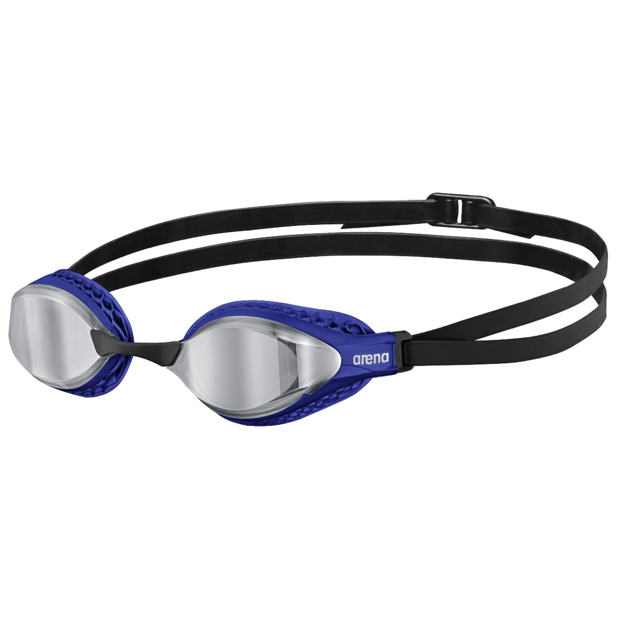 ARENA Unisex Adult Air-Speed Anti-Fog Racing Swim Goggles Silver/Blue | FINA Approved Comfort & Stability — Silver/Blue