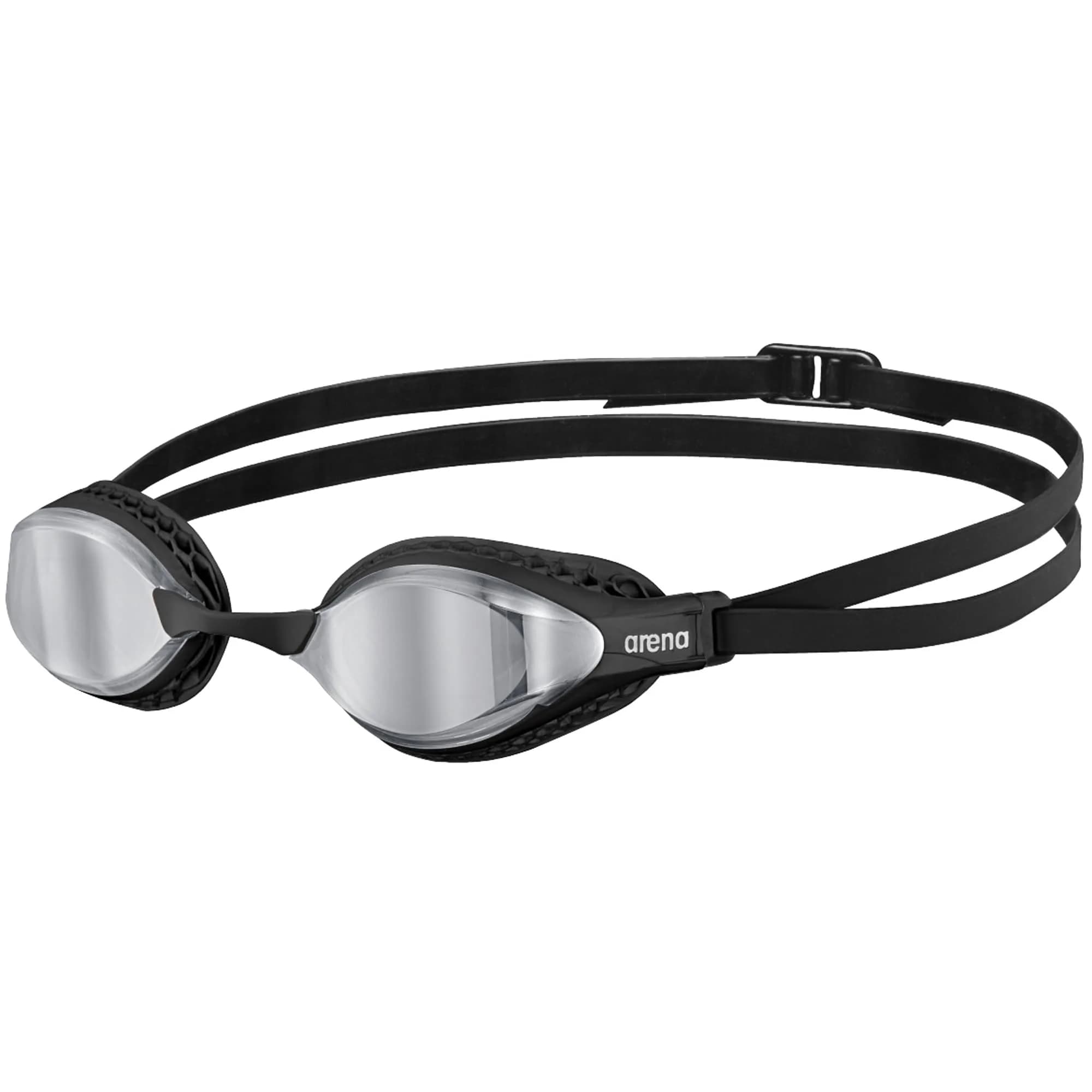 ARENA Unisex Adult Air-Speed Anti-Fog Racing Swim Goggles Silver/Black | FINA Approved Comfort - main product image
