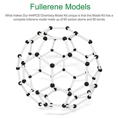 RELIANCER 444PCS Organic Molecular Model Kit with Fullerene, Atoms, Bonds & ABS Box | STEM Science Kits for Students & Teachers thumbnail 2