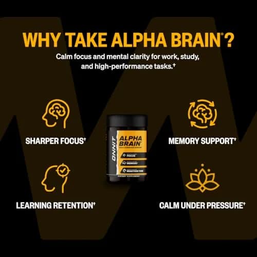 ONNIT Alpha Brain Nootropic Brain Supplement for Focus & Memory, 30 Count | Cognitive Support for Men & Women thumbnail 3