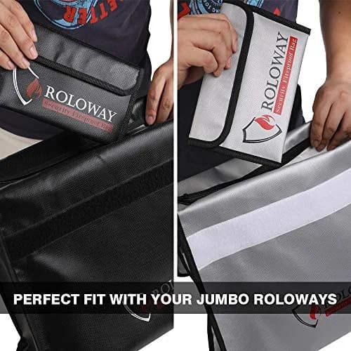 ROLOWAY Fireproof Document Bag 13cm x 20cm (5 x 8 inches) | Non-Itchy Silicone Coated Fiberglass thumbnail 5