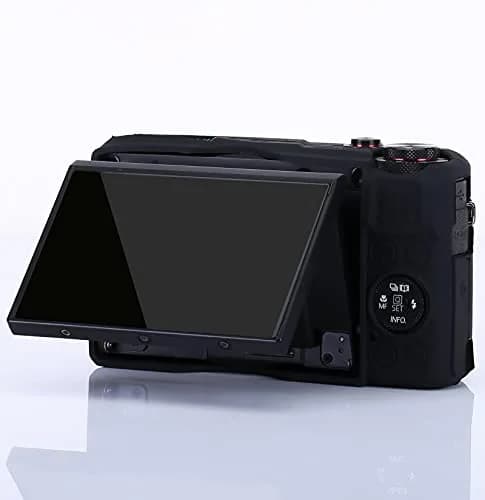 Yisau Silicone Camera Case for Canon PowerShot G7X Mark II & G7X | Black (1.44 oz) thumbnail 4