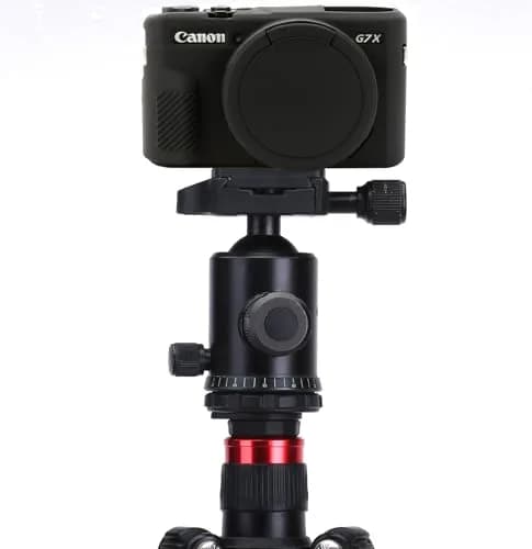 Yisau Silicone Camera Case for Canon PowerShot G7X Mark II & G7X | Black (1.44 oz) thumbnail 7
