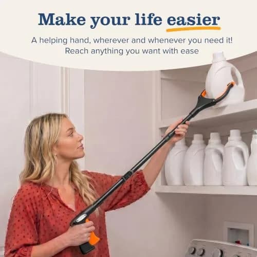 EZPIK Classic 40” Folding Grabber Reacher Tool with Dual Magnets | Heavy Duty Trash Picker for Seniors & Disabled Users thumbnail 3