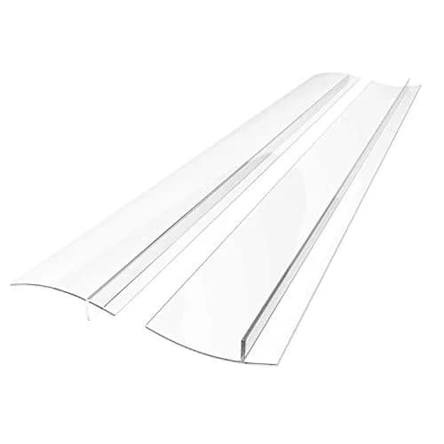 Linda's Essentials Silicone Stove Gap Covers 21 Inches Clear (2-Pack) | Seals Gaps Between Stovetop and Counter thumbnail 1