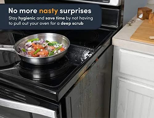 Linda's Essentials Silicone Stove Gap Covers 21 Inches Clear (2-Pack) | Seals Gaps Between Stovetop and Counter thumbnail 5