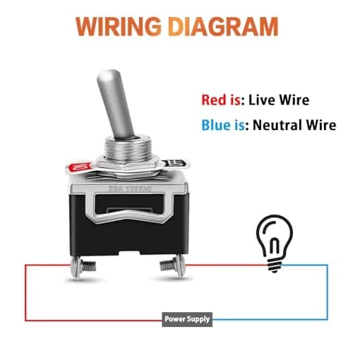 COROTC 125V 8 Pack Toggle Switches | Waterproof 20A Heavy Duty SPST thumbnail 8