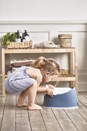 BabyBjörn Smart Potty, Deep Blue/White | Compact, Sturdy & Easy to Clean thumbnail 3