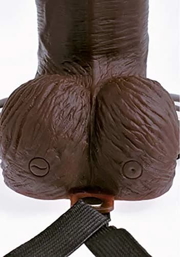 Pipedream Products Fetish Fantasy Series 8" Hollow Rechargeable Strap-on with Remote, Brown thumbnail 4