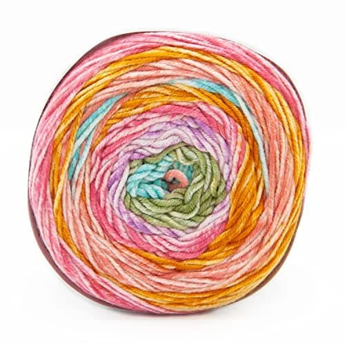 Lion Brand Yarn Mandala Ombré Yarn Tranquil Rainbow Multicolor 315m (344 yd) | Worsted Weight Acrylic for Crochet & Knitting thumbnail 9