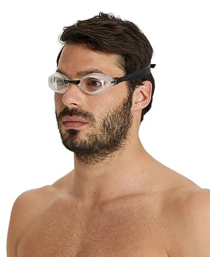 ARENA Unisex Adult Air-Speed Anti-Fog Racing Swim Goggles | Clear/Clear, FINA Approved thumbnail 5