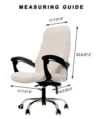 WOMACO Printed Office Chair Covers, Stretch Computer Chair Cover Medium | Modern Floral Style thumbnail 2