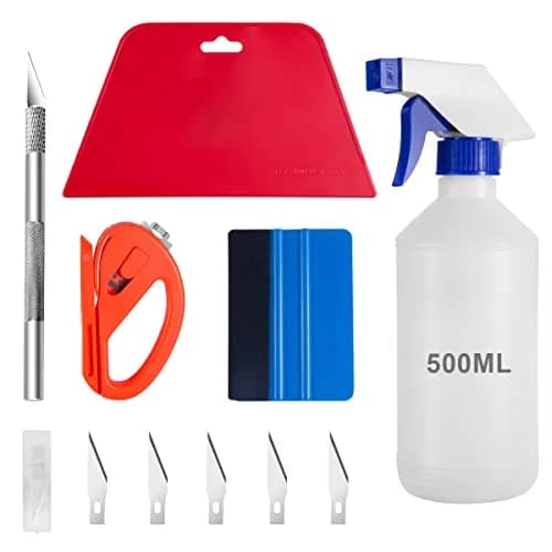 Luxiv 5 Pcs Car Window Tint Application Tool Kit | Film Squeegees Scrapers thumbnail 1